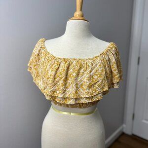 NEW Altar’d State Off The Shoulder Ruffle Layered Flounce Bahar Summer Top Sz S